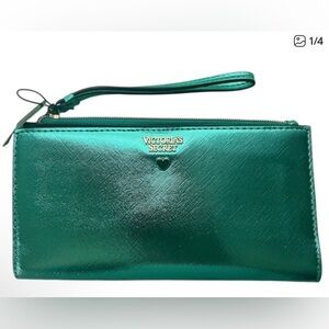 Victoria's Secret Shimmering Teal Wristlet Clutch